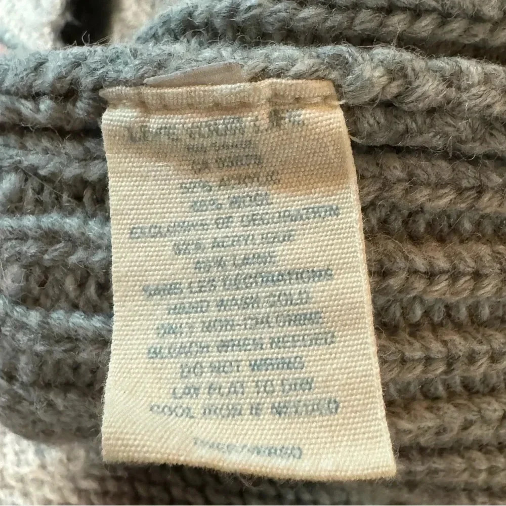 American Eagle Gray Solid Short Sleeve Sweater Wo… - image 7